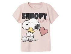 Name It t-shirt sepia rose med Snoopy